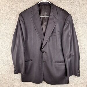 Joseph Abboud Size‎ 42L Men's Loro Piana Wool Sport Coat Blazer Jacket Navy